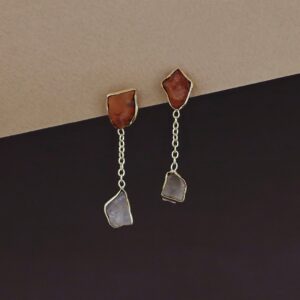 Katelyn Dual Raw Stone Earring