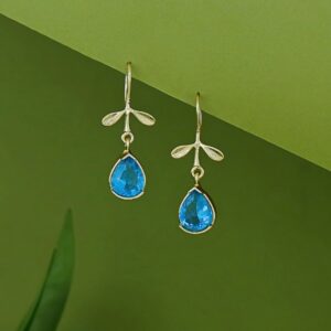 Ihita Dual Small Leaf Glossy Drop