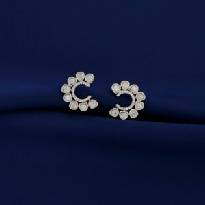 Aarsha Kundan Half Circle Earring