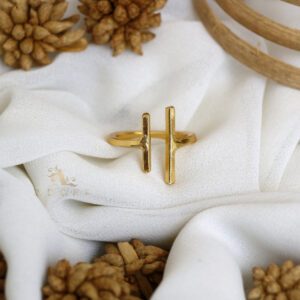 Erisha 2 Line Golden Ring