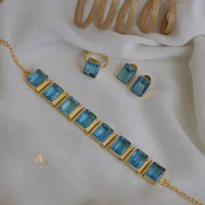 Opaline Square Choker Combo Set