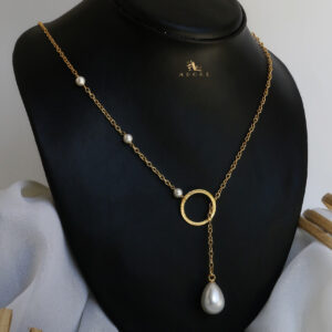 Drop Pearl Ring Neckpiece