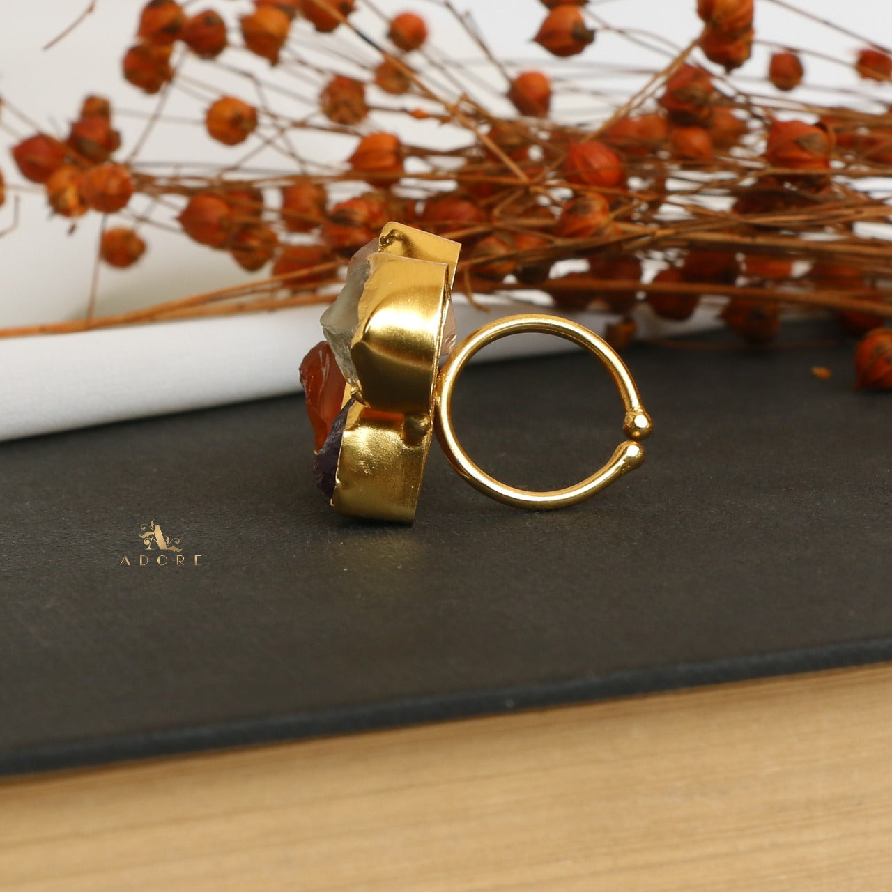 4 Raw Stone Ring (Adjustable) - Image 22