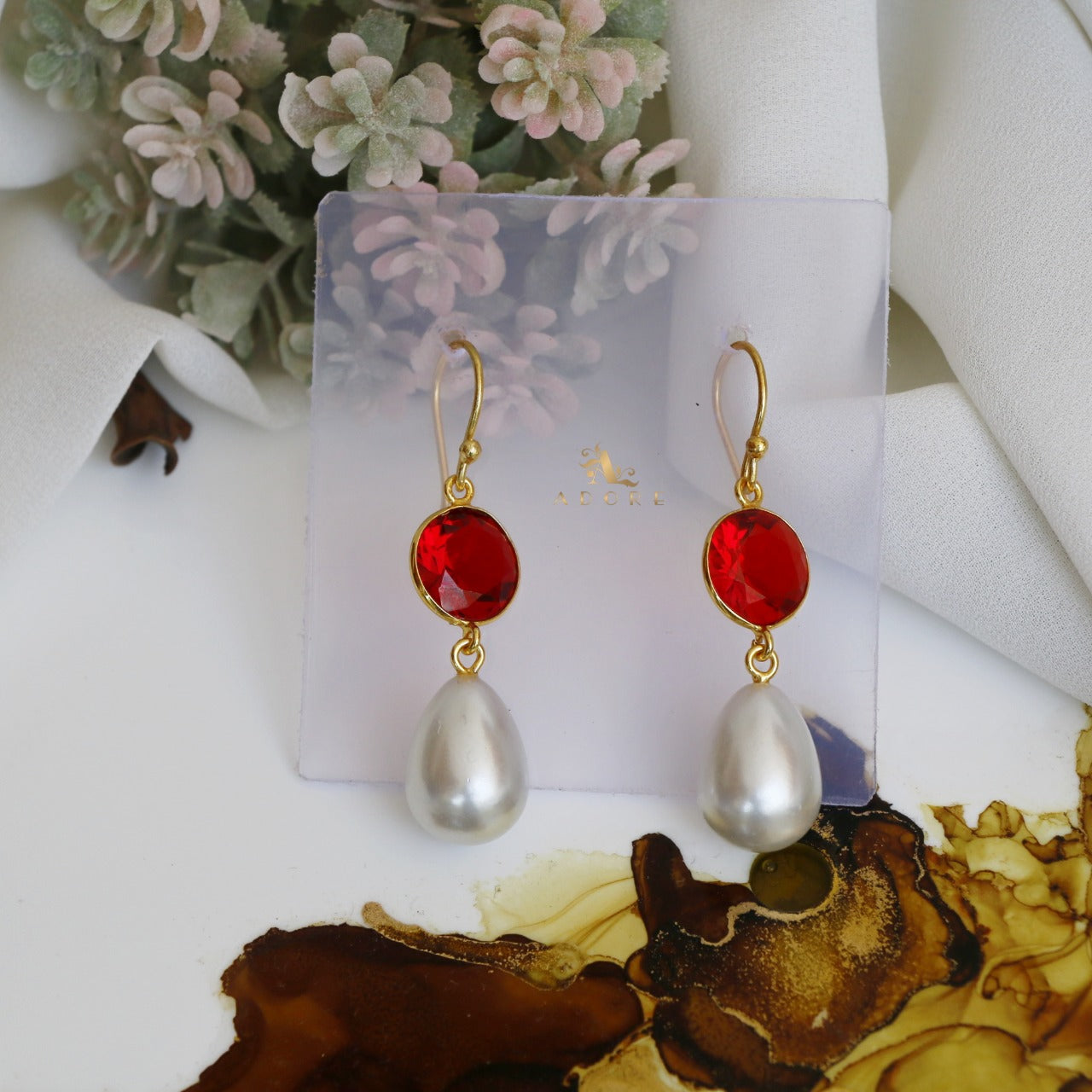 Rakhee Pearl Drop Earring - Image 5