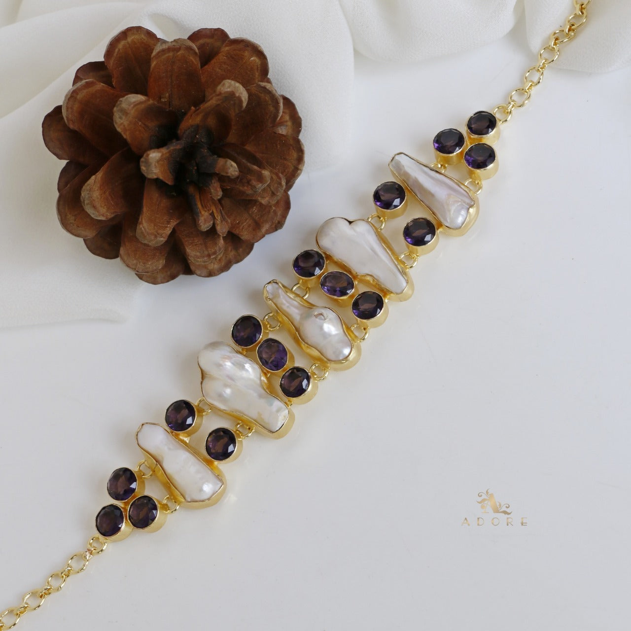 Baroque Pearl Skydive Choker - Image 2