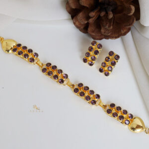 Carmel Choker With Earring