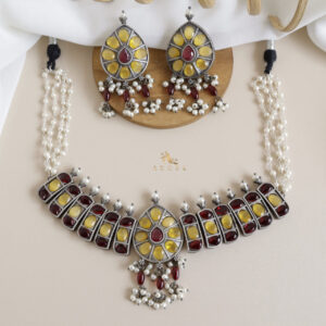 Niranjana Antique Choker With Earring