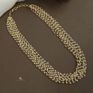 Carly Pearl 8 Layer Neckpiece