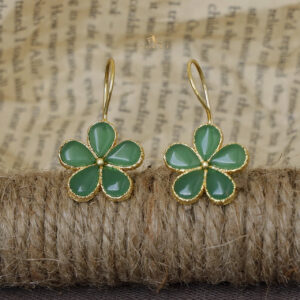 Lyla Golden Textured Heart EarRing