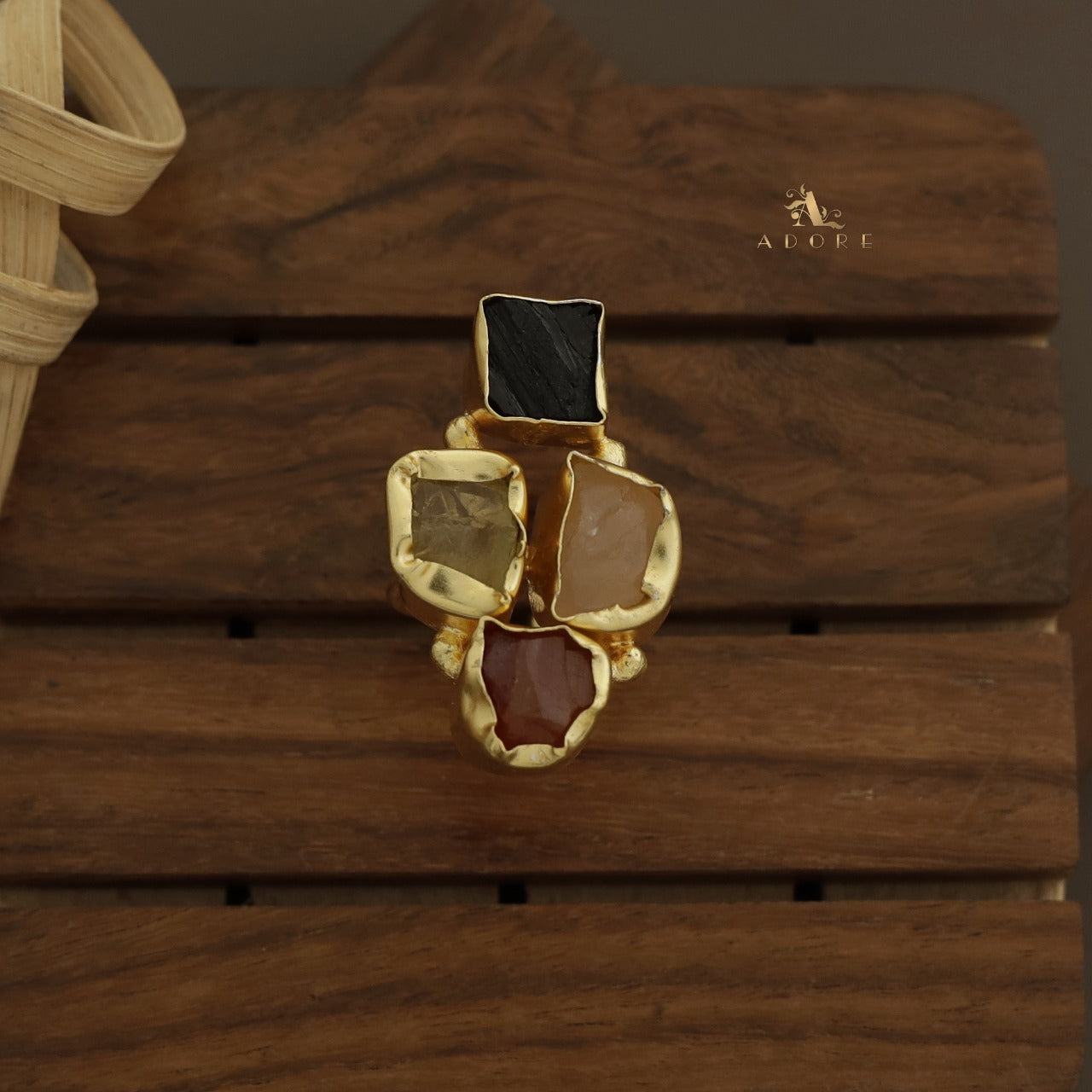 4 Raw Stone Ring (Adjustable) - Image 16