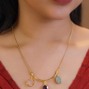 Amba Three Stone Neckpiece