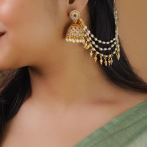 Gayana 3 Layer Pearl Bud Ear Chain